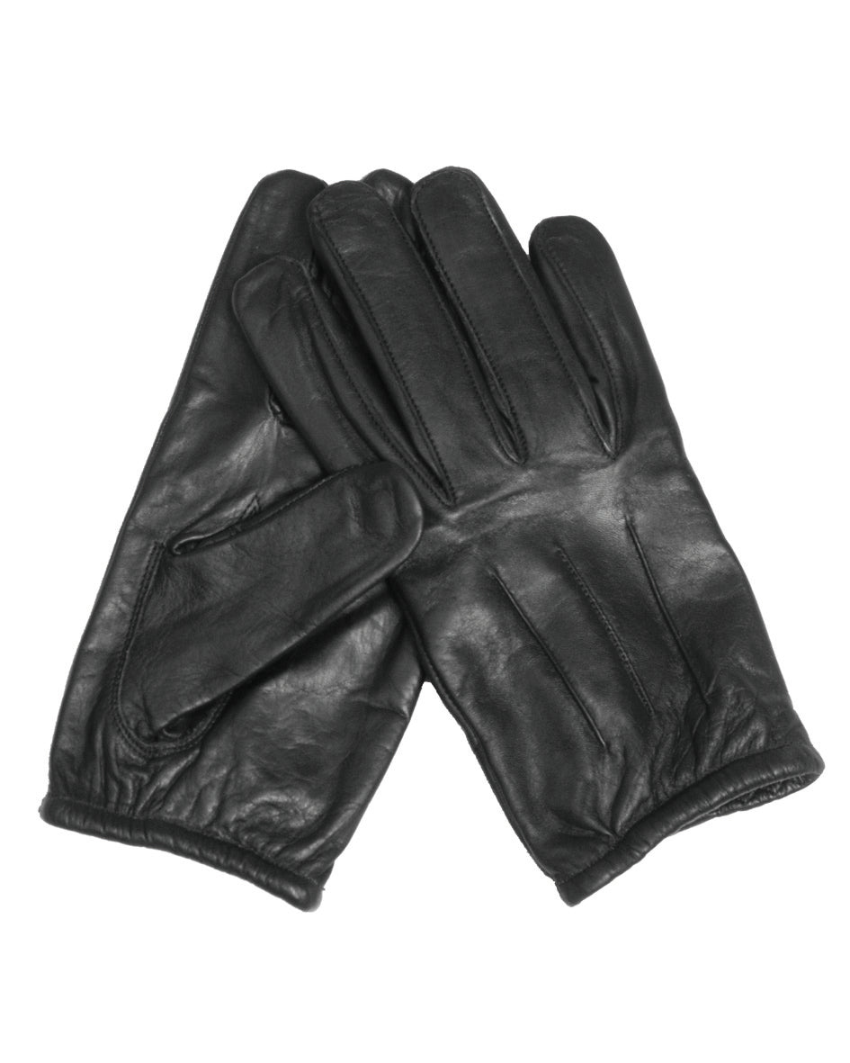 Gants anti-coupure Mil-Tec en cuir de vache doublure aramide Kevlar poignet élastique