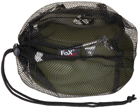 Bouilloire Fox Outdoor en acier inoxydable 1 L avec anse silicone et filet de rangement