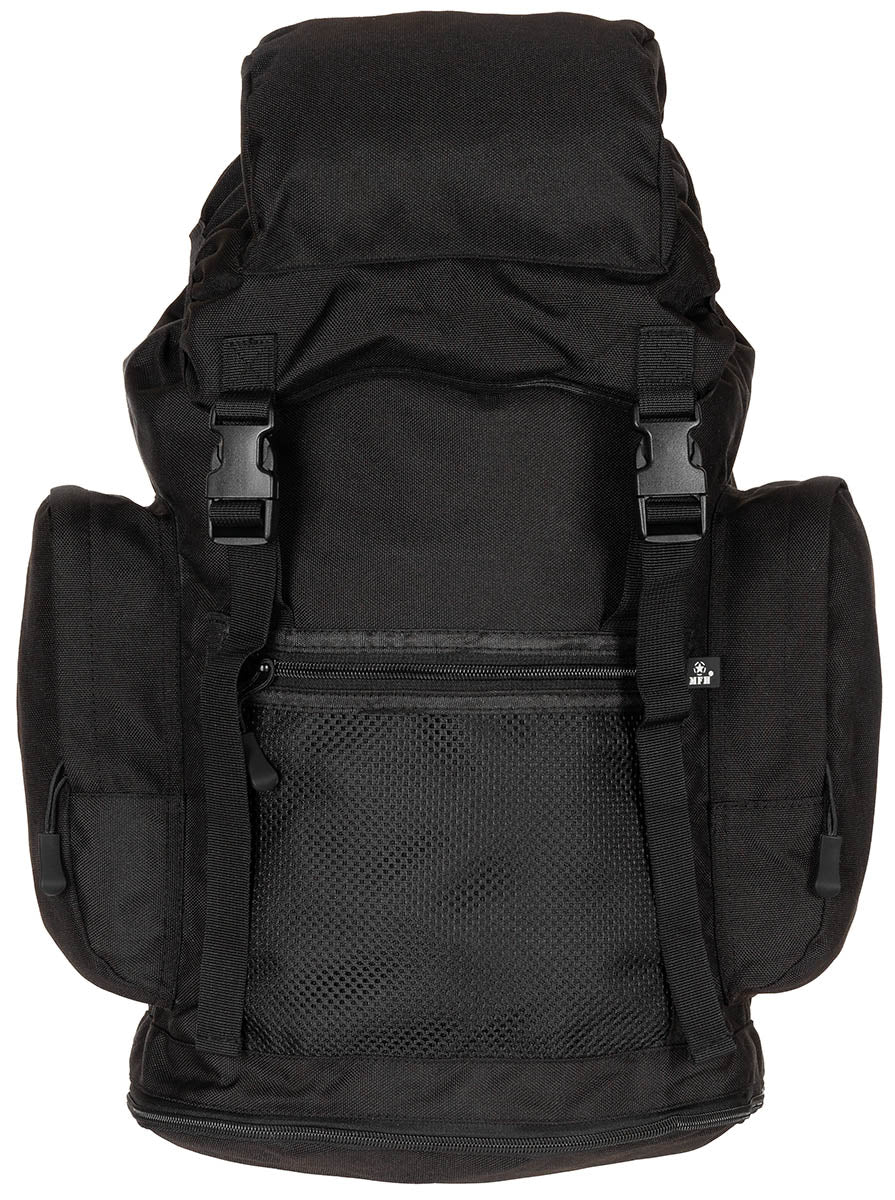 Sac à dos britannique MFH 30 l en polyester avec dos rembourré et poche de fond