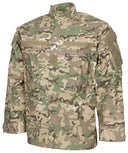 Veste de combat US ACU MFH Rip Stop 100 % coton col montant et poches de manche