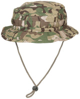 Chapeau de brousse MFH SF Boonie britannique en polycoton Rip Stop à jugulaire