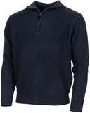 Pull MFH Troyer en grosse maille acrylique à glissière dissimulée au col