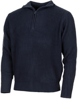Pull MFH Troyer en grosse maille acrylique à glissière dissimulée au col