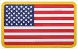 Écusson drapeau national MFH 3D en caoutchouc 8 x 5 cm à dos auto-agrippant