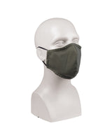 Masque tissu Mil-Tec en polycoton Ripstop doublé coton cordon de réglage lavable à 60 °C