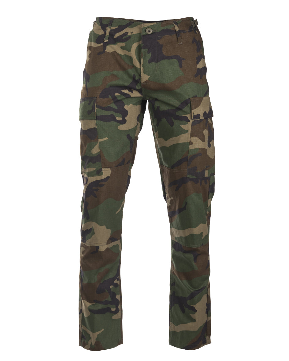 Pantalon de combat type BDU Teesar en coton ripstop 220 g/m², coupe étroite