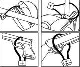 Sécurité d'arme MFH à câble acier 36 cm avec serrure à clé et deux clés fournies
