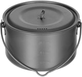 Gamelle en titane Fox Outdoor 1,95 L avec couvercle verseur et anse de suspension
