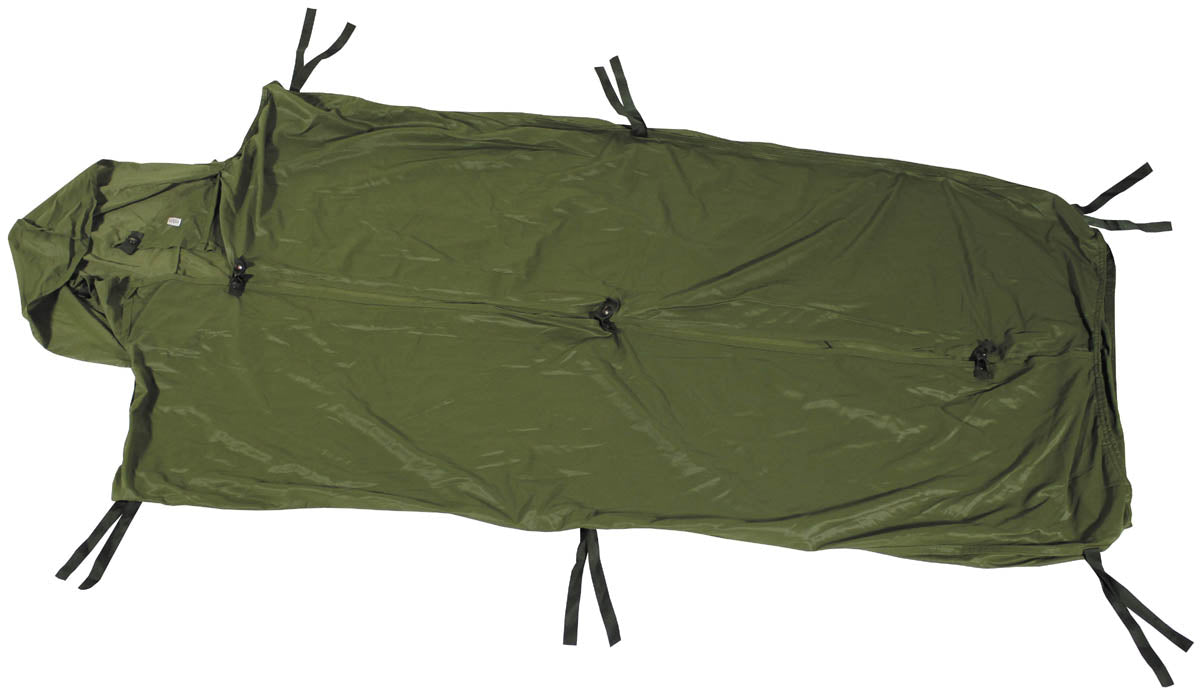 Drap de sac de couchage britannique en maille fine, surplus d'occasion, lot de 5