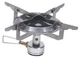 Réchaud à gaz pliant Fox Outdoor 3000 W à support de casserole et vanne en laiton