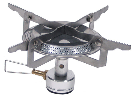 Réchaud à gaz pliant Fox Outdoor 3000 W à support de casserole et vanne en laiton