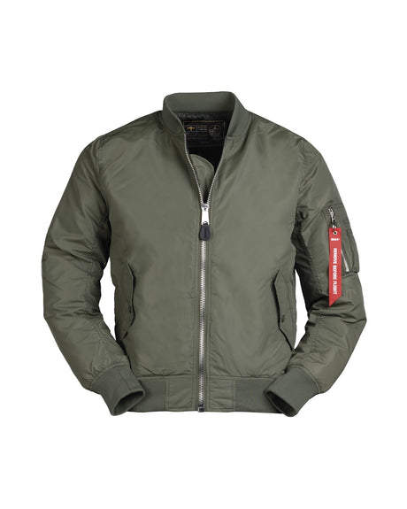 Blouson aviateur type MA1 Summer Mil-Tec en nylon sans garnissage avec poche de bras