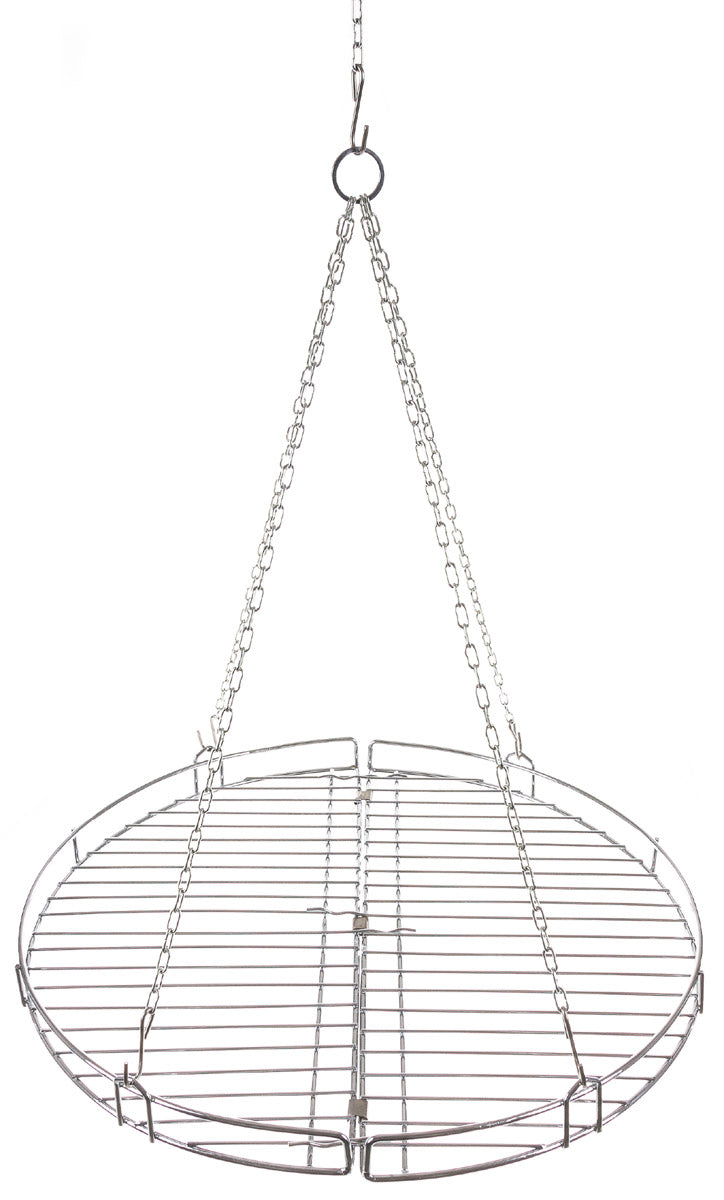 Grille à barbecue ronde pliante Fox Outdoor 49 cm à suspension sur quatre points