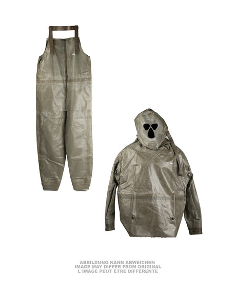Combinaison caoutchoutée Zodiac à bottes intégrées, stock ancien d'armée