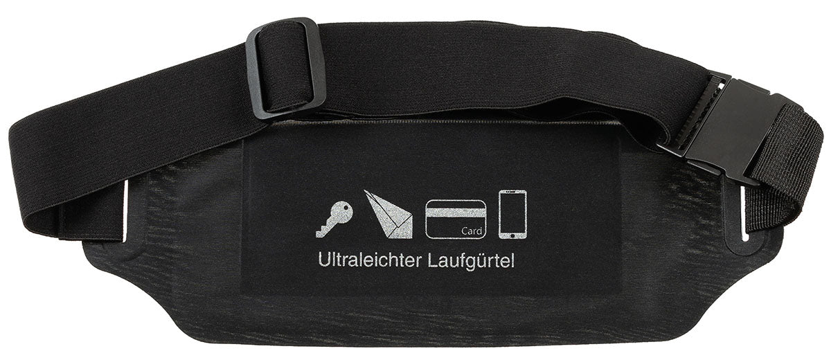 Ceinture de course Run Fox Outdoor en polyester enduit PU à poche avant étanche