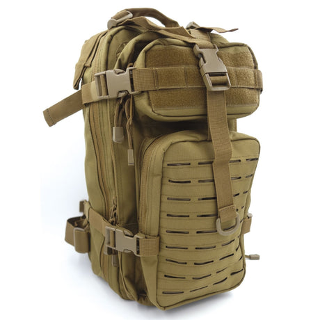 Sac à dos 27 L Assault Pack polyester 600D MOLLE à découpe laser