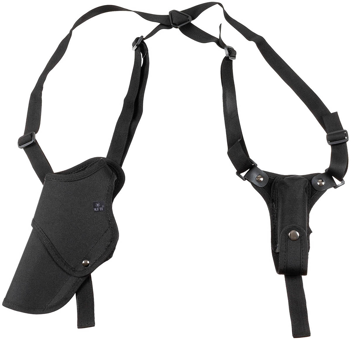 Holster d'épaule MFH pour gaucher avec porte-chargeur et attache de ceinture