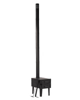 Poêle à tente Mil-Tec en acier au carbone porte fonte tuyau 196 cm 16,5 kg complet