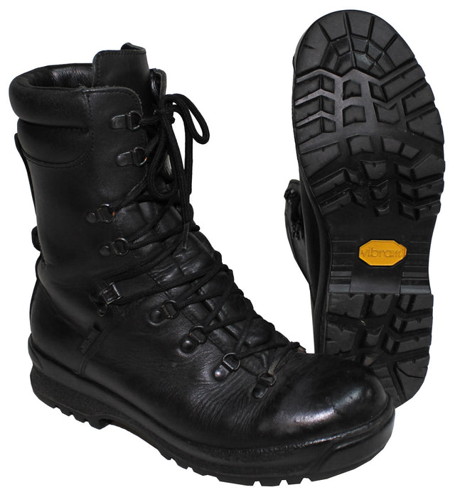 Chaussures de combat britanniques en cuir doublé, surplus d'occasion, lot de 5