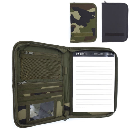 Pochette porte-documents OPEX A5 polyester à glissière avec bloc-notes fourni
