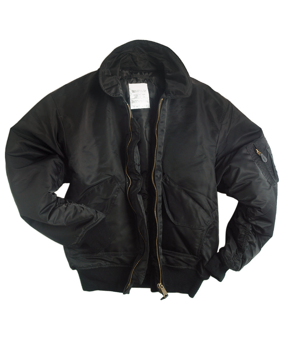Blouson aviateur type CWU Mil-Tec en nylon matelasse 200 g/m2 poches auto-agrippantes