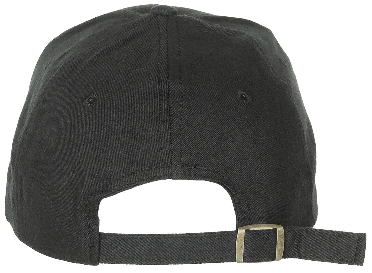 Casquette plate MFH en coton brossé à boucle laiton et visière six piqûres