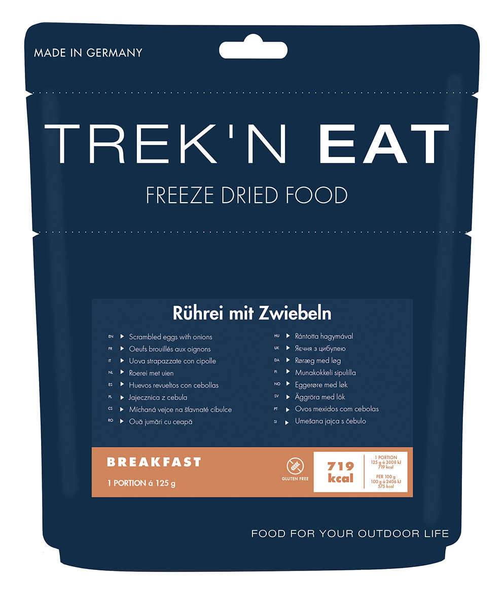 Ration lyophilisée Trek'n Eat de petit-déjeuner à réhydrater muesli ou œufs