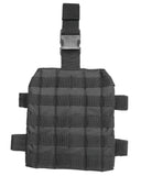 Plaque de cuisse Mil-Tec MOLLE 25 x 22 cm en polyester enduit avec sangles antiglisse