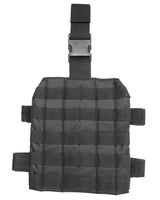 Plaque de cuisse Mil-Tec MOLLE 25 x 22 cm en polyester enduit avec sangles antiglisse