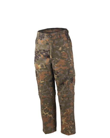 Pantalon de combat enfant type BDU Mil-Tec polycoton jambes amovibles fond renforcé