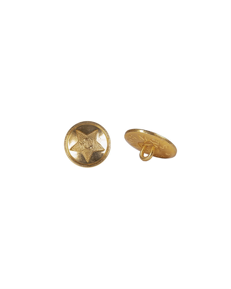 Bouton Mil-Tec de type russe en métal diamètre 22 mm pour tenue de service