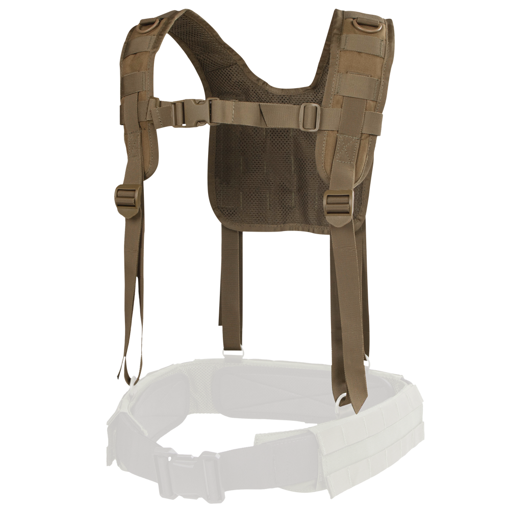 Brêlage Condor H-Harness bretelles contour maille aérée trois rangées de sangles
