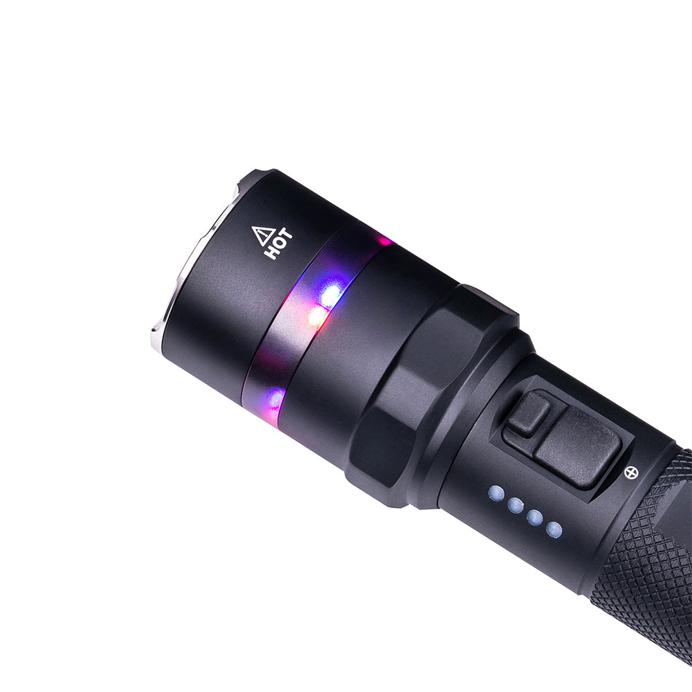 Lampe torche Nextorch P84B 3 700 lumens portée 370 m IPX7 en alliage d'aluminium de qualité