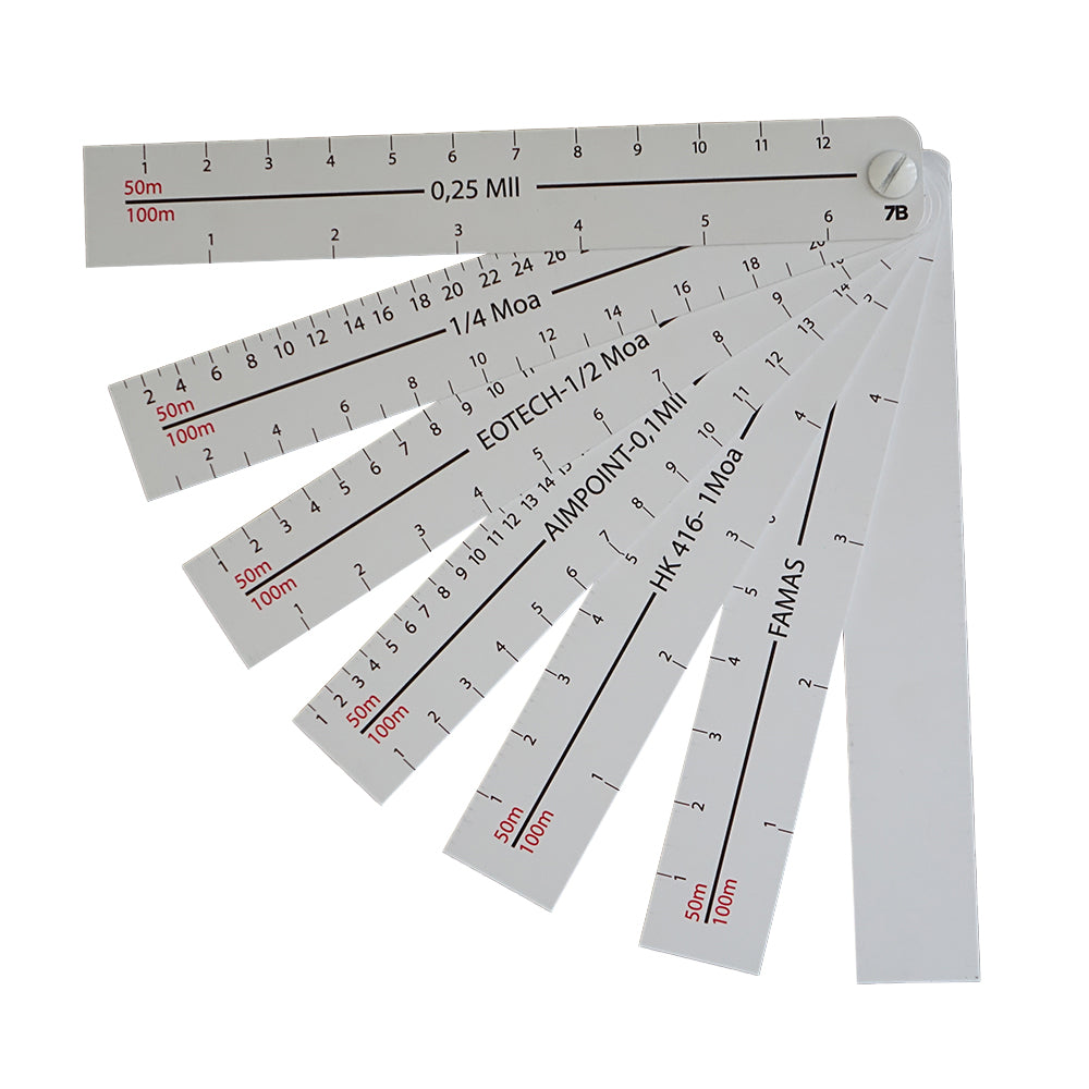 Accessoire d'entraînement Orientsport Jeu de réglettes de réglage de tir aide au calcul