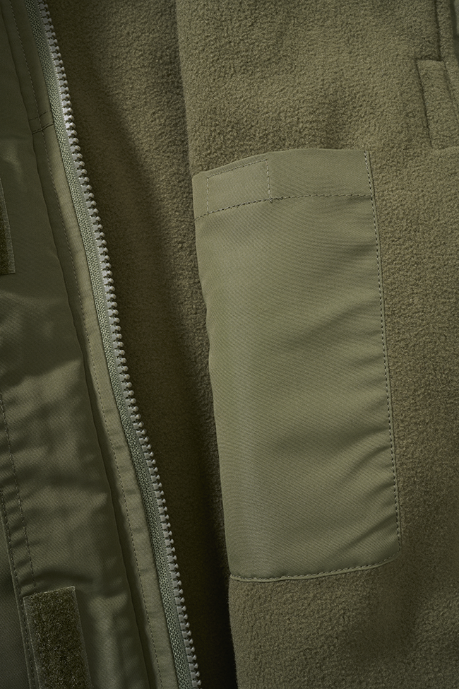 Veste coupe-vent Brandit coupe femme doublée polaire capuche et poches à glissière