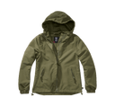 Veste coupe-vent Brandit coupe femme doublure filet respirante capuche à cordon