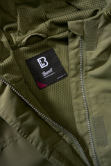 Veste coupe-vent Brandit coupe femme doublure filet respirante capuche à cordon