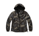 Veste coupe-vent Brandit coupe femme doublure filet respirante capuche à cordon