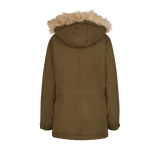 Parka Brandit Nila coupe femme en coton doublée col en fourrure synthétique amovible