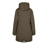 Parka Brandit Savannah coupe femme longue doublée capuche et fente de marche