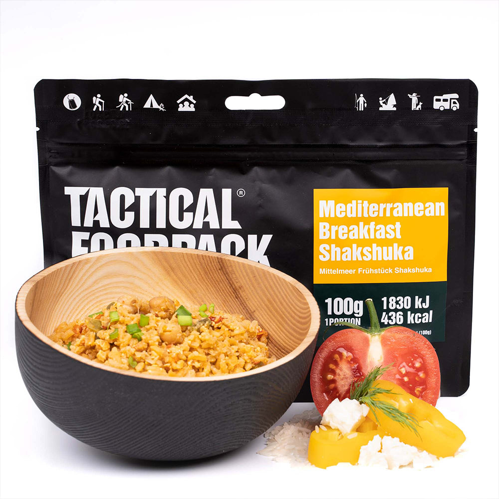 Ration lyophilisée Tactical Foodpack Petit déjeuner méditerranéen shakshuka