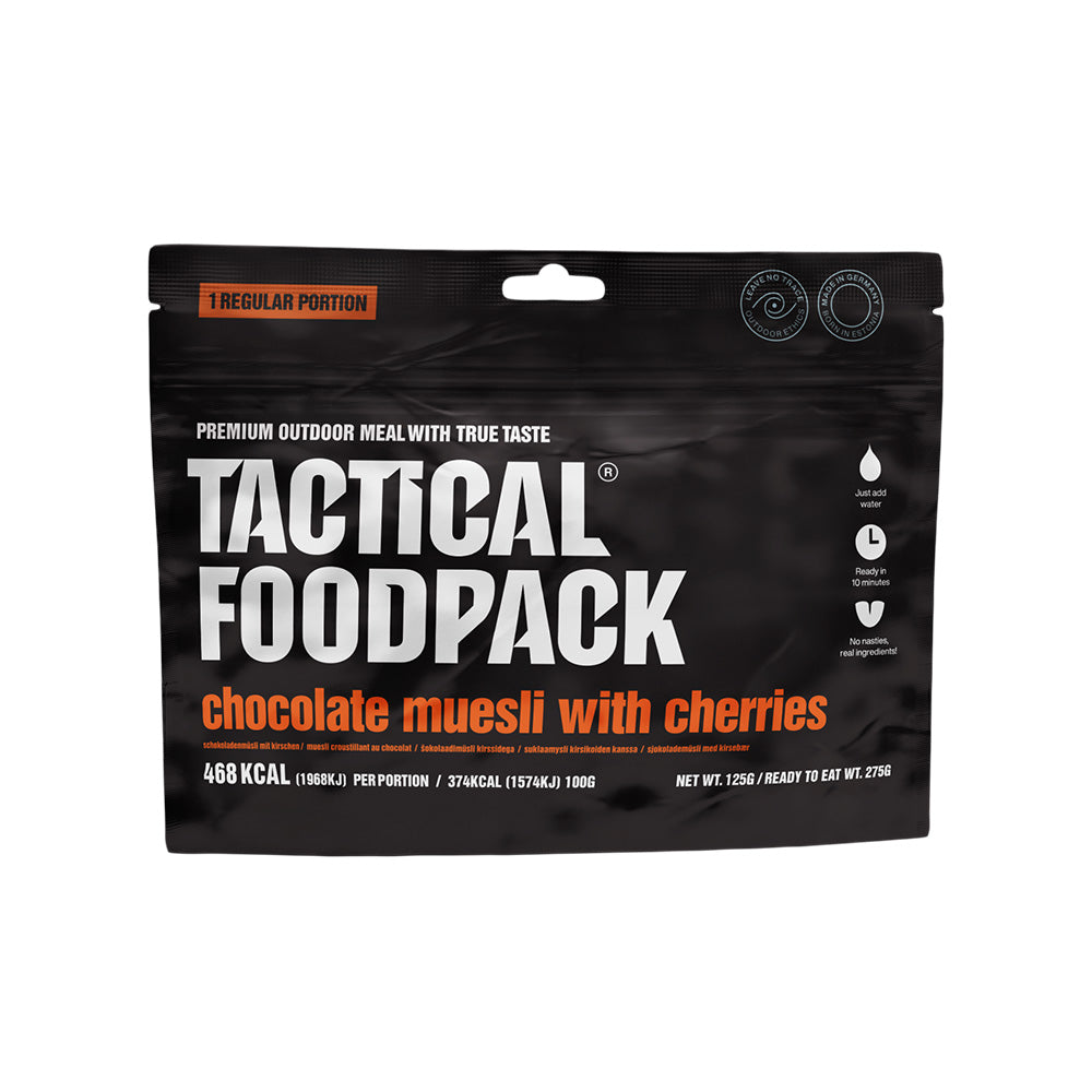 Ration lyophilisée Tactical Foodpack Muesli chocolat aux cerises 468 kcal