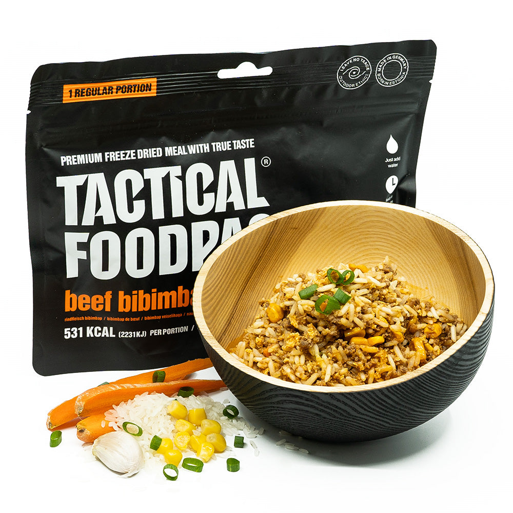 Ration lyophilisée Tactical Foodpack Bibimbap de bœuf 531 kcal 120 g