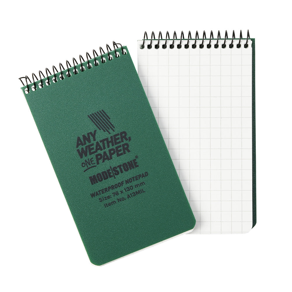Carnet Modestone tout-temps militaire format de poche 100 pages 76 x 130 mm
