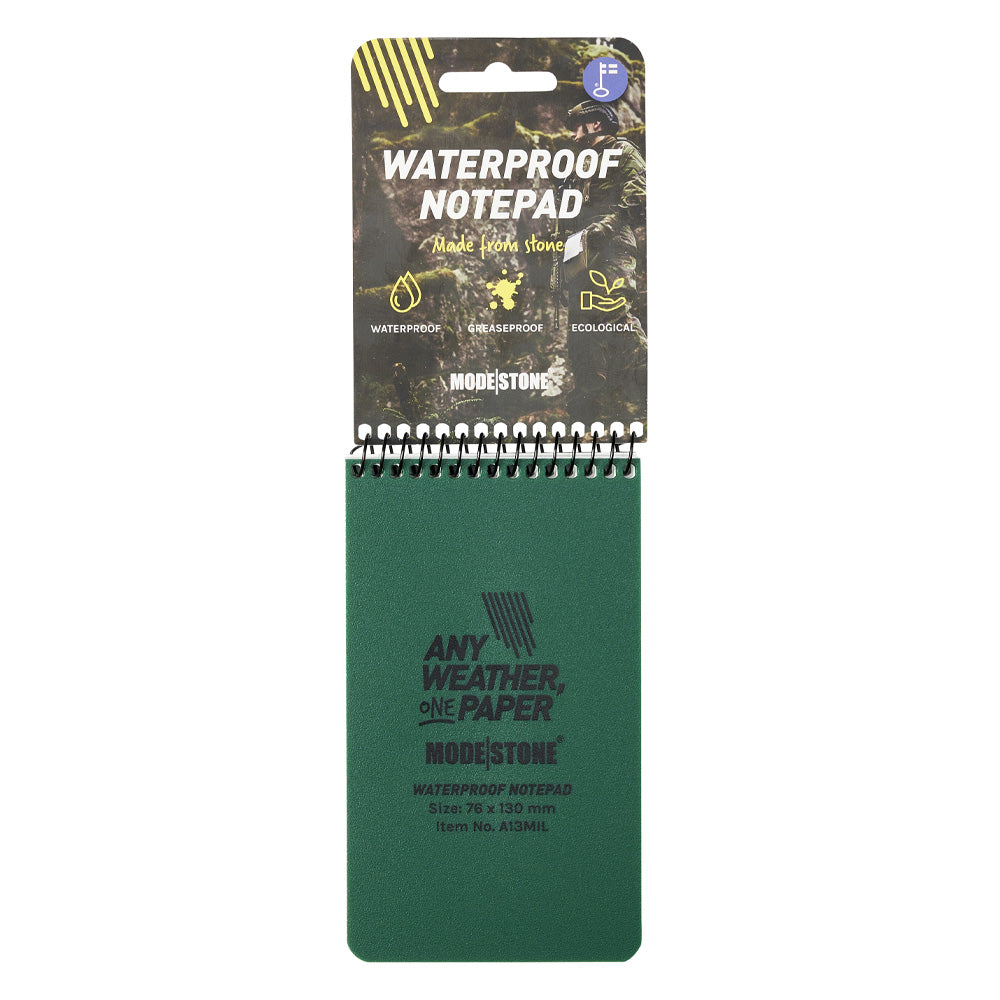 Carnet Modestone tout-temps militaire format de poche 100 pages 76 x 130 mm
