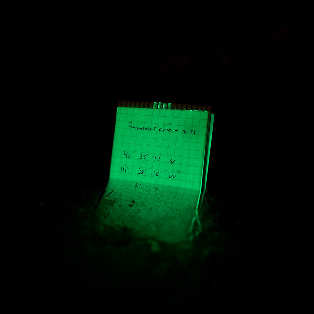 Carnet Modestone phosphorescent tout-temps 60 pages lisibles de nuit
