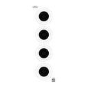 Cible Modestone tireur d'élite tout-temps 20 x 60 cm, lot de 10 20