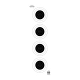Cible Modestone tireur d'élite tout-temps 20 x 60 cm, lot de 10 20