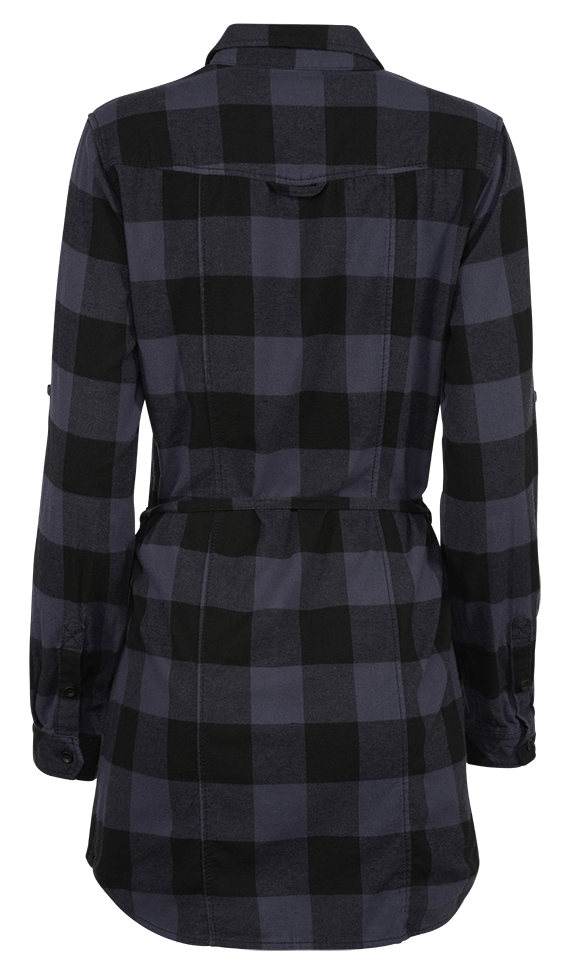 Chemise Brandit Lucy coupe femme à carreaux manches longues deux poches poitrine