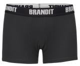 Caleçon Brandit Boxer Logo lot de deux en coton extensible à large ceinture élastique